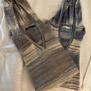 Asst 2:  PRANA Hooded Cotton Blend Knit Pull-On Tops (size L)